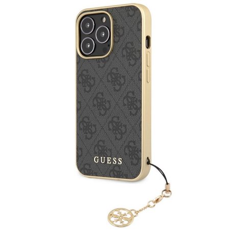 Guess 4G Charms Zadní Kryt pro iPhone 13 Pro Grey