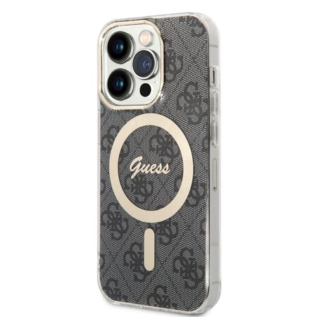 Guess IML 4G MagSafe Zadní Kryt pro iPhone 15 Pro Black