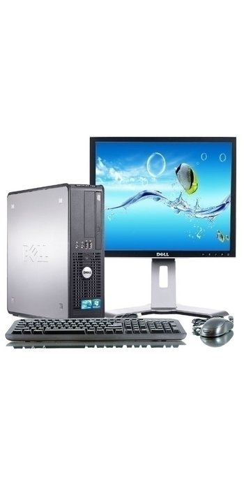 PC sestava s 19" LCD monitorem - Dell OptiPlex 780 SFF Intel DualCore 3,2 GHz / 2 GB RAM / 160 GB HDD / DVD / Windows 7 Professional