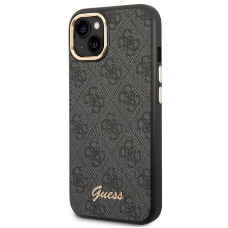 Guess PC/TPU 4G Metal Camera Outline Zadní Kryt pro iPhone 14 Black