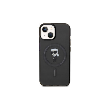 Karl Lagerfeld IML Ikonik MagSafe Zadní Kryt pro iPhone 15 Černá