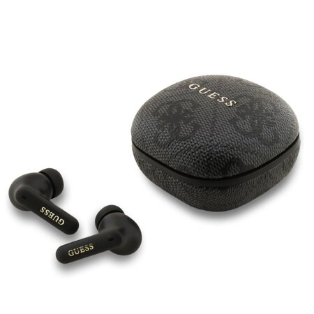 Guess bezdrátová sluchátka PU 4G Script Logo ENC TWS - černá