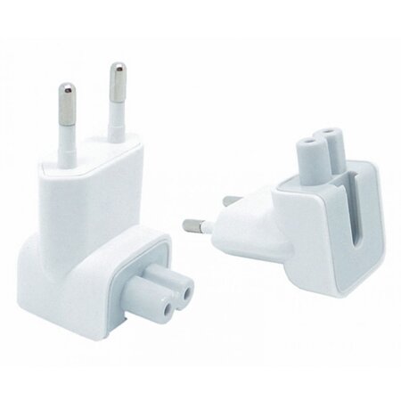 DeTech Adaptér EU plug pro Apple - bílá