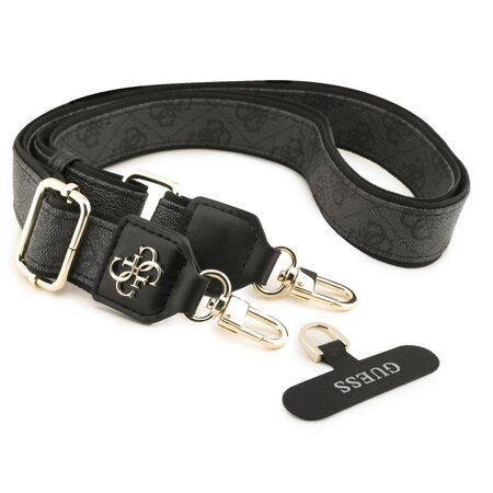 Guess Crossbody Popruh PU 4G Metal Logo - černá