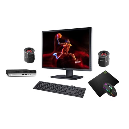 PC sestava HP ProDesk 405 G4 DM + 24“ Dell UltraSharp + příslušenství