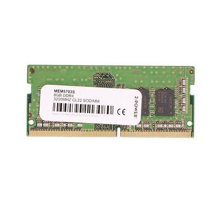 2-Power 8GB DDR4 3200MHz PC4-25600 CL22 SODIMM