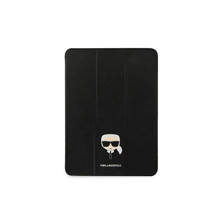Karl Lagerfeld Metal Saffiano Pouzdro pro iPad Pro 12.9 (2021) Black