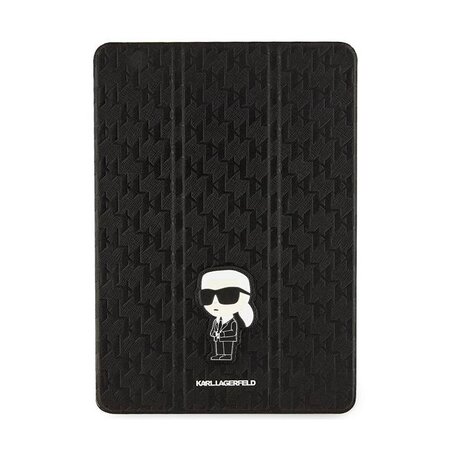 Karl Lagerfeld Folio Magnet Allover Cover Black Saffiano Monogram Ikonik