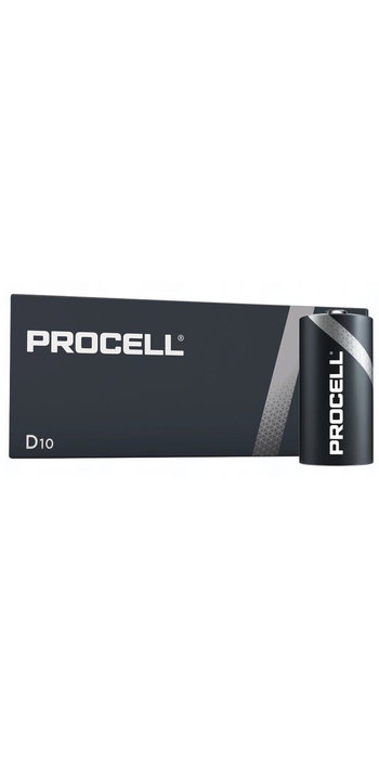 Baterie Duracell Procell D, LR20, velké mono, AM1, XL, BA3030, MN1300, 813, E95, LR20N, 13A, 1,5V, 10 ks