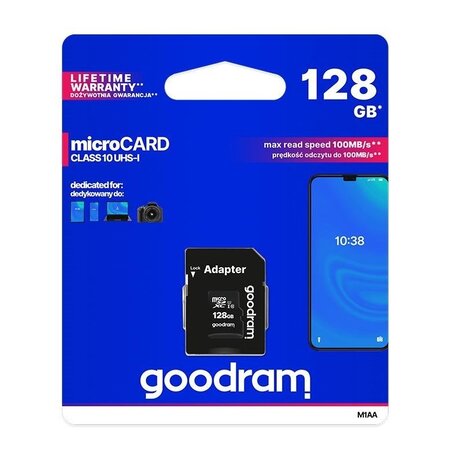 GOODRAM MICROSDXC KARTA 128GB M1AA + Adapter