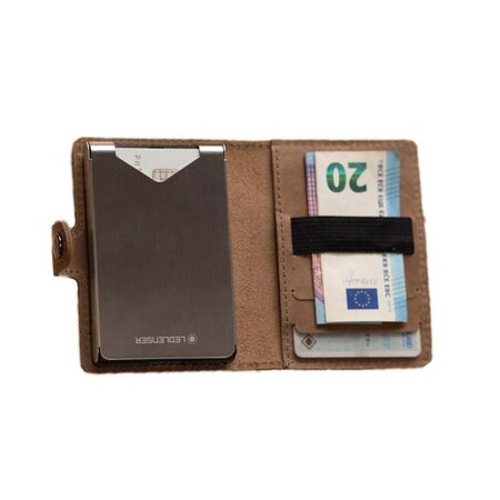 Ledlenser Lite Wallet Kožená peněženka powerbank - Caramel Box