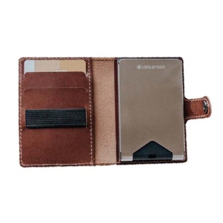 Ledlenser Lite Wallet Kožená peněženka powerbank - Taupe