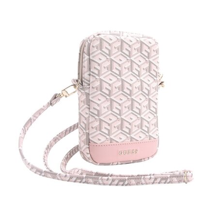 Guess PU G Cube Wallet Phone Bag Zipper Pink