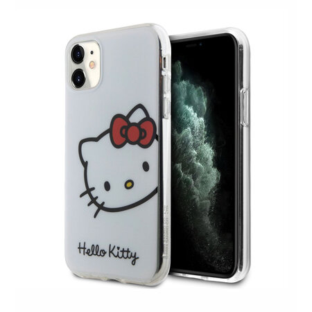 Hello Kitty IML Head Logo Zadní Kryt pro iPhone 11, bílá