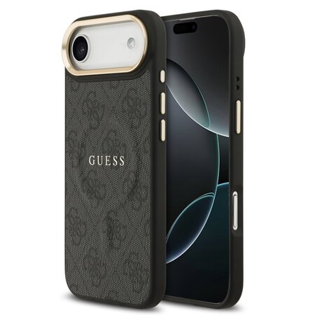 Guess zadní kryt pro iPhone Air, PU Kůže 4G Gold Frame MagSafe - černá Guess zadní kryt pro iPhone Air, PU Kůže 4G Gold Frame MagSafe - černá