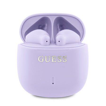 Guess Printed Classic Logo TWS Bezdrátová Sluchátka Purple