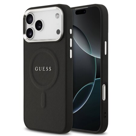 Guess zadní kryt pro iPhone 17 Pro Max, PU Saffiano MagSafe - černá Guess zadní kryt pro iPhone 17 Pro Max, PU Saffiano MagSafe - černá