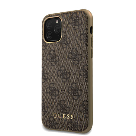 Guess 4G Zadní Kryt pro iPhone 11 Pro Brown