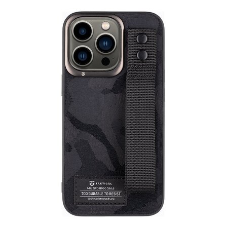 Tactical Camo Troop Drag Strap Kryt pro Apple iPhone 13 Pro Black