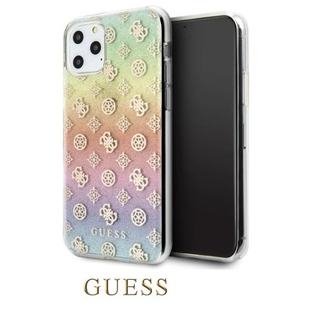 Guess Iridescent 4G Peony Zadní Kryt pro iPhone 11 Pro