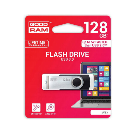 GOODRAM UTS3 USB Flash disk 128GB - černá