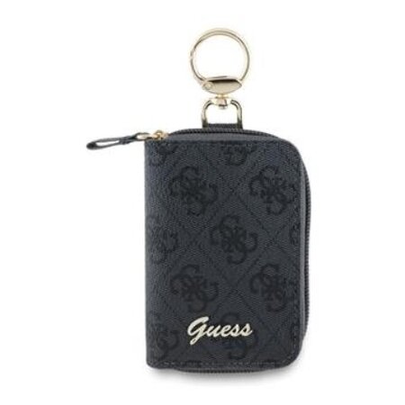 Guess PU 4G Script Logo Klíčenka Black