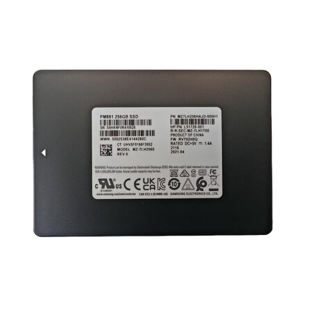 Samsung PM881 256GB 2,5" SATA SSD
