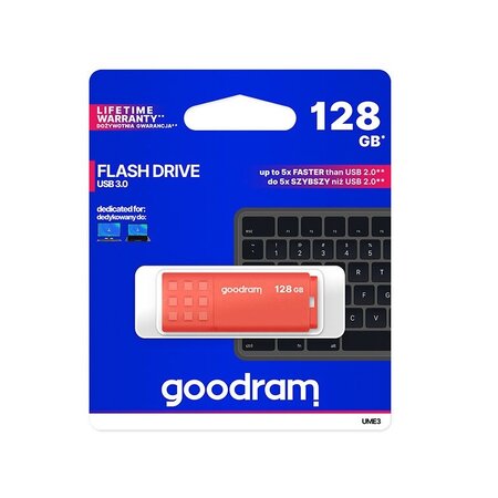 GOODRAM UME3 128GB ORANGE USB 3.2 gen - oranžová