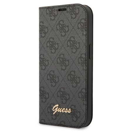 Guess PC/TPU 4G Metal Camera Outline Book Pouzdro pro iPhone 14 Black