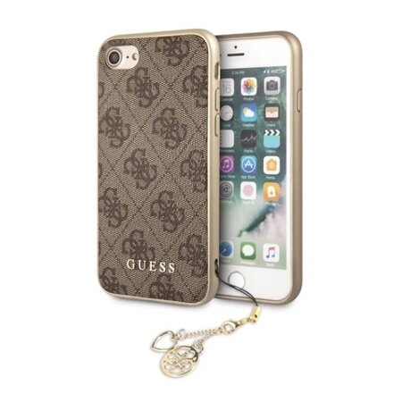 Guess Charms Hard Case 4G Brown pro iPhone 7/8