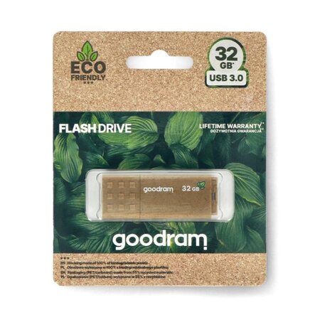 GOODRAM UME3 ECO FRIENDLY USB 3.0 Flash disk 32GB - hnědá