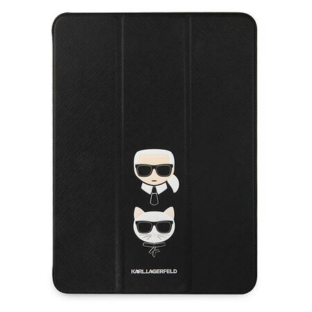 Karl Lagerfeld and Choupette Head Saffiano Pouzdro pro iPad Pro 11