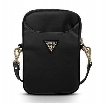 Guess Sleeve Black Nylon Triangle Logo Black Pouzdro