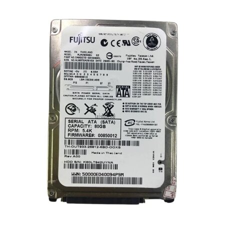 Fujitsu 80GB 2,5 SATA HDD