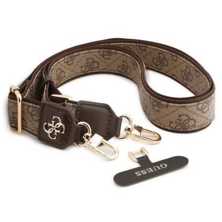 Guess Crossbody Popruh PU 4G Metal Logo - hnědá