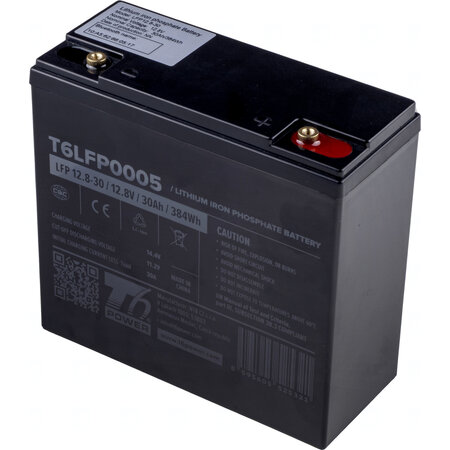 Baterie T6 Power LiFePO4, 12.8V, 30Ah, 384Wh, Bluetooth, T12