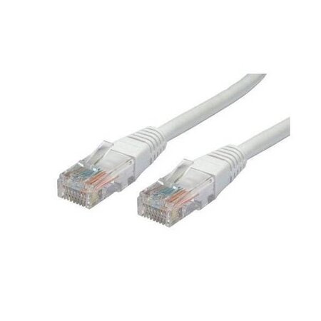 DeTech LAN kabel Cat:6 LAN - LAN, 3m - bilá