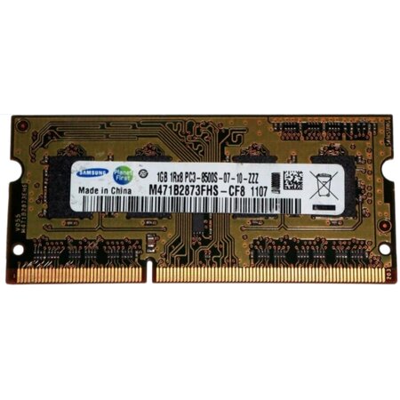 Samsung 1GB DDR3 PC8500 1066MHz SODIMM CL7