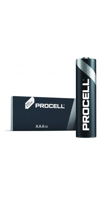Baterie Duracell Procell AAA, LR03, mikrotužková, 1,5V, 10 ks