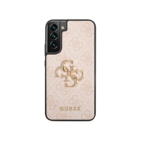 Guess PU 4G Metal Logo Zadní Kryt pro Samsung Galaxy S23+ Pink