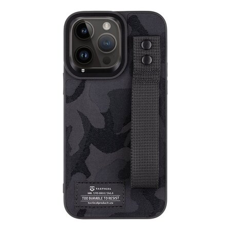 Tactical Camo Troop Drag Strap Kryt pro Apple iPhone 14 Pro Max Black