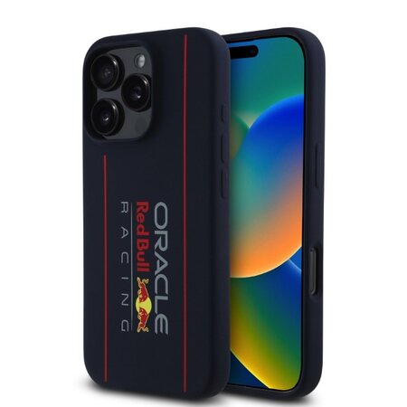 Red Bull Silicone Vertical Logo MagSafe Zadní Kryt pro iPhone 16 Pro Max