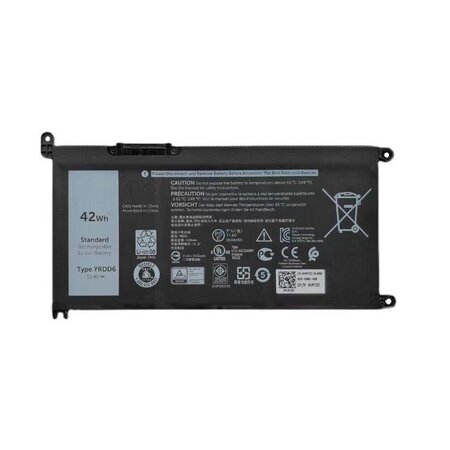 Baterie YRDD6 pro Dell Inspiron, Latitude, Vostro, Chromebook, 11.4V, 3600mAh