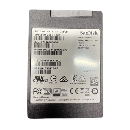 Sandisk 256GB 2,5 SATA SSD