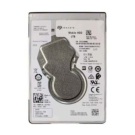 Seagate 2TB 2,5 SATA HDD