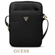 Guess pouzdro 10" černé nylonové trojúhelníkové logo