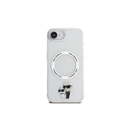 Karl Lagerfeld IML Karl and Choupette MagSafe Zadní Kryt pro iPhone 16e Průhledná