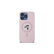 Karl Lagerfeld Liquid Silicone Karl and Choupette MagSafe Zadní Kryt pro iPhone 14 Pro Růžová Karl Lagerfeld Liquid Silicone Karl and Choupette MagSafe Zadní Kryt pro iPhone 14 Pro Růžová