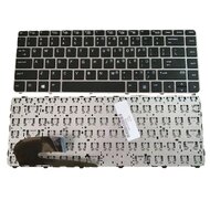 Klávesnice pro notebooky HP EliteBook 745, se stříbrným rámem, OEM