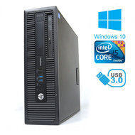 PC HP EliteDesk 800 G1 SFF Intel Core i5 4590 / 8 GB RAM / 128 GB SSD / DVD-RW / Windows 10